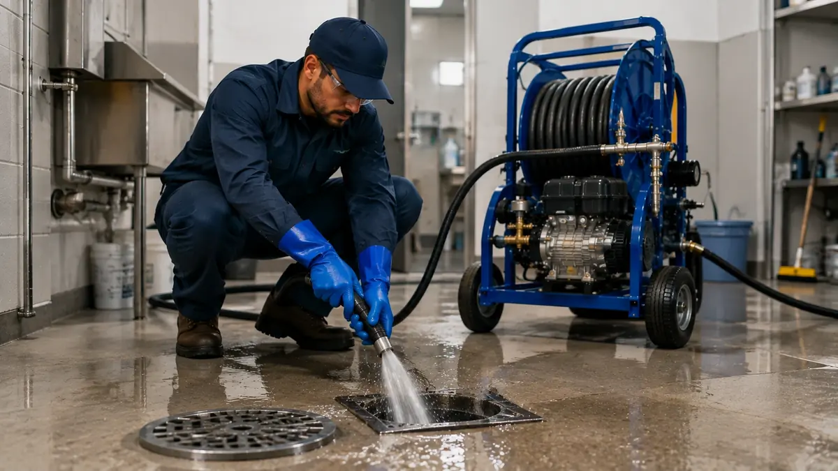 Floor Drain Hydro Jet Cleaning in Perris