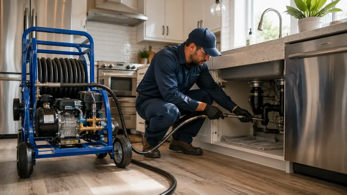 Kitchen Drain Hydro Jetting in Perris