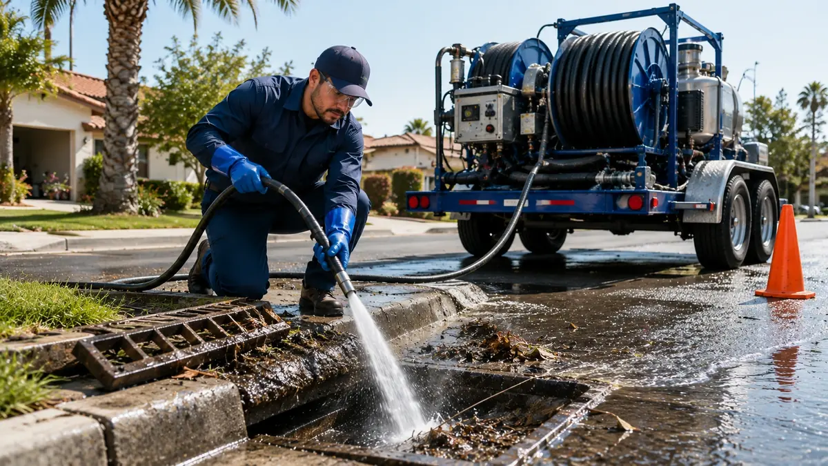 Storm Drain Hydro Jet Cleaning in Perris