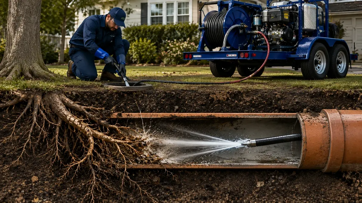 Tree Root Removal with Hydro Jetting in Perris